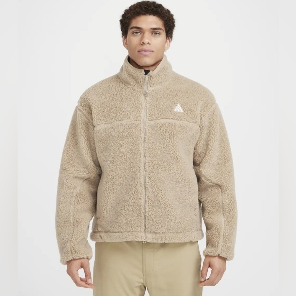 Nike ACG Canwell Glacier Therma-FIT ADV Windproof Jacket Faux Sherpa Size S